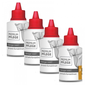 Premium Pflege - Reiniger HART 4 x 30ml Sparpack