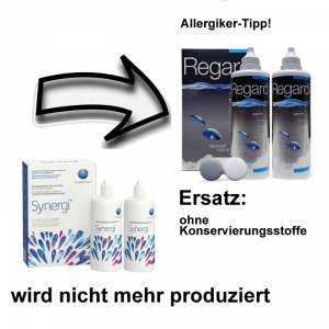 Aus Synergi von Cooper Vision wird Regard Regard (2x 355ml) fr weiche Linsen und empfindliche Augen