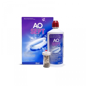 AOSEPT PLUS (Ciba Vision / Alcon) 2 x 360ml, 2 Behlter mit Platin Disc