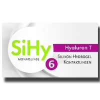 SiHy Hyaluron Toric 6er-Pack Premium Silikonhydrogel Monatslinse fr trockene, empfindliche Augen